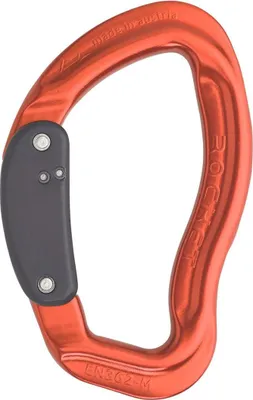 ROCKET Schnappkarabiner von Austri Alpin in leuchtendem Orange mit Slidelock-Verschluss.