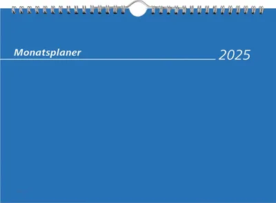 Produktbild von Zettler - Monatsterminkalender 2025 weiß,29,7x21cm, Tischkalender mit 1 Monat auf 1 Seite, Zweimonatsübersicht, viel Platz für Notizen, Drahtkammbindung und deutsches Kalendarium