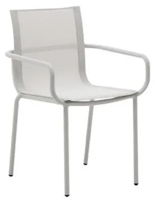 Produktbild von 4er Set Stühle Galdana 58 x 56 x 84 cm Aluminium Textylen Weiß