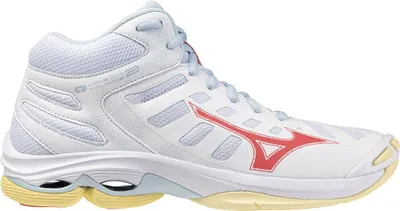 Immagine prodotto di Mizuno Wave Voltage 2 Mid - bianco/calipso coral/pale banana, Größe:3.5