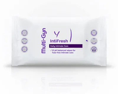 Zdjęcie produktu dla Multi-Gyn Intifresh Chusteczki odświeżające 12 szt