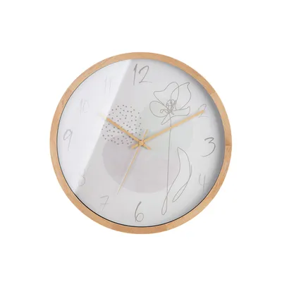 Produktbild von Casablanca by Gilde Wanduhr One Line Flower  H. 41,5 cm,50419