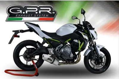 Imagen del producto de Sistema de escape completo GPR Albus Evo4, con catalizador, homologado para Kawasaki Z 650 (modelos 2021-2022)