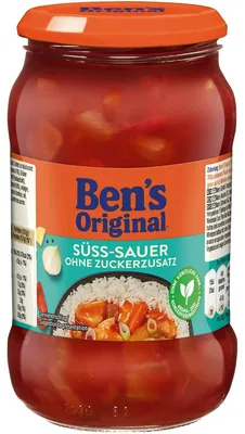 Image de Bens Original Sauce saveur aigre-douce sans sucre ajouté 395g