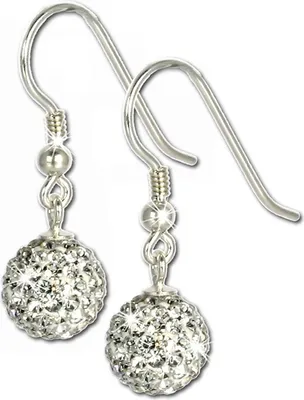 Produktbild von SilberDream Damen Ohrringe Zirkonia weiß Ohrhänger 925 Silber D2GSO201