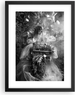 Produktbild von Gerahmtes Poster - Schwarzer Rahmen - Retro Vintage Frau - 30x40 cm - Wand Bild - Wanddeko - Wandbilder - Kunstposter - Wandposter - Bilderrahmen - Bilder - Kunstdruck - P2BPA30x40-4940