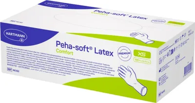 Obrázek produktu pro Peha-Soft® latexové pohodlné nesterilní rukavice (100 ks) : XS Velikost: XS