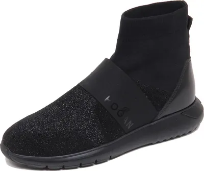 Immagine prodotto di F7030 sneaker donna tissue/leather HOGAN H371 star dust slip on shoe woman