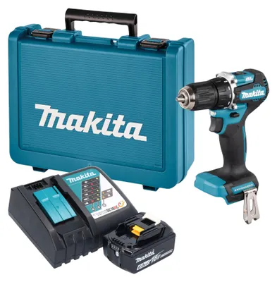 Produktbild von Makita DDF 487 RG1E Akku Bohrschrauber 18 V 40 Nm Brushless + 1x Akku 6,0 Ah + Ladegerät + Koffer