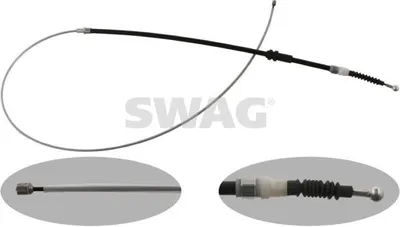 Produktbild von SWAG Handbremsseil Seilzug Feststellbremse für VW Caddy III Kombi (2KB, 2KJ, 2CB, 2CJ) Hinten 30 93 7218