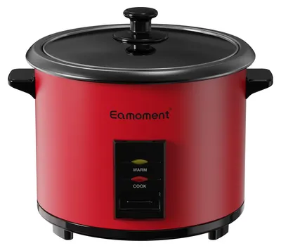 Reiskocher 1,8 l, 700 W, Antihaft, Dampfgarer, für 1–10 Personen, Rot