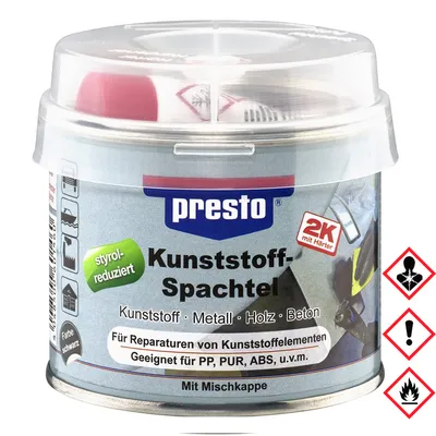 Produktbild von Presto Kunststoffspachtel Sehr Gute Haftung Polyesterspachtel 1000g