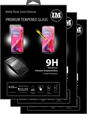Produktbild von cofi1453 3X Panzer Schutz Glas 9H Tempered Glass Display Schutz Folie Display Glas Screen Protector kompatibel mit Oppo A54 5G