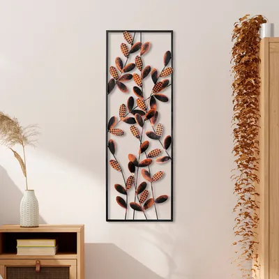 Immagine prodotto di Wallity, Olips 6, Accessorio decorativo da parete in metallo, 100 % METALLO, Multicolore, 32 x 90 cm