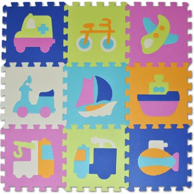 Produktbild von PADU Schaumstoffpuzzle 9 Stück Transportmittel