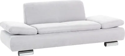 Produktbild von Max Winzer Sofa 2-Sitzer Terrence - Velourstoff creme - Maße: 190 x 90 x 76 cm
