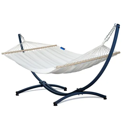 Obrázok produktu pre Potenza Hojdacia sieť s rámom Dvojitá hojdacia sieť s tyčou 215x140 cm I Rám 220 kg
