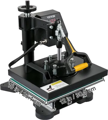 Productafbeelding van Transferpers - 2 in 1 - Drukmachine - Hittepers - Drukpers - Heat Press Machine - Sublimatie Printer - 25x30CM