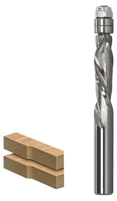 Produktbild von Spiralfrese, 8 mm Schaft, mit Auf- und Abbeweg für präzise Schnitte