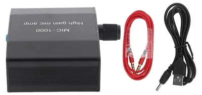 Productafbeelding van Microfoonversterker, audioversterker, hoogwaardige versterker met 1000-voudige versterking, accessoire set, kit