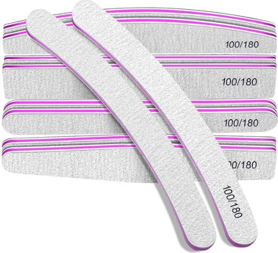 Produktbild von Nagelfeilen Set 10 Stück 100/180 Gelnägel Maniküre Pediküre Haustiere
