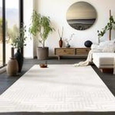 Produktbild von Homebyhome Boho Teppich Wohnzimmer Modern Skandinavische Stil Einfarbig Design Uni Teppich Schlafzimmer, Grösse: 80x250 cm