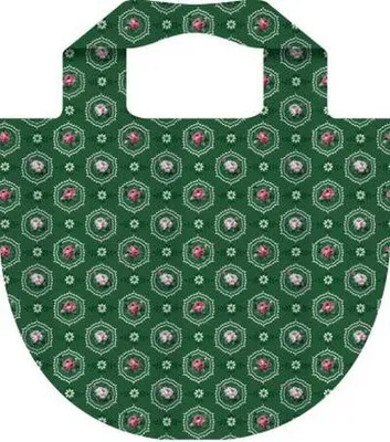 Produktbild von Einkaufsbeutel Easy Bag Fashion Dirndl, zusammenfaltbar, wasserabweisend, 48,5x42 cm, bis 20 kg, mit Reißverschlusstäschchen