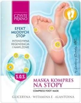 Zdjęcie produktu dla Czyste Piekno Maska-Kompres Na Stopy: Regeneracja I Odprężenie