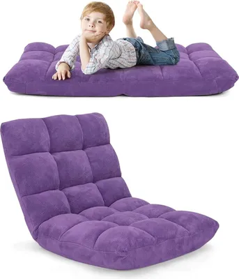 Produktbild von GOPLUS Bodenstuhl, Floor Chair Farbewahl, Meditationsstuhl Faltbar, Bodensofa mit Einstellbarer Rückenlehne,18 Faule Sofa
