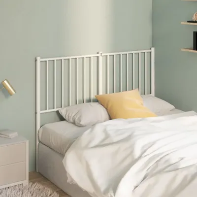 Immagine prodotto di The Living Store Testiera in metallo bianco 120 cm