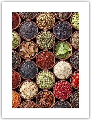 Produktbild von Poster - Poster ohne Rahmen - Gewürz Küche - 30x40 cm - Wand Bild - Wanddeko - Wandbilder - Kunstposter - Wandposter - Bilder - Kunstdruck - Wanddekoration - Wandbild - P2XPA30x40-3600