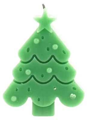 Produktbild von Kerze - Weihnachtsbaum - Grün - 70 Gramm
