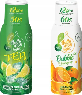 Image de Sirops Fruttamax Icetea Orange Light , 500 ml, 2 pièces