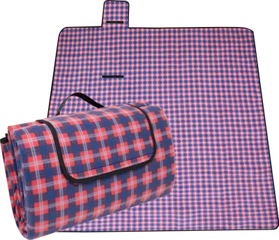 Produktbild von Picknickdecke, 200x200 cm, wasserdicht und isoliert, rot-blau-weiß-kariert