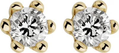 Produktbild von Orolino Ohrringe 585/- Gold 0,3cm gelb Brillant weiß 067320089-1
