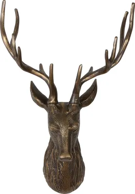 Produktbild von GILDE Wandobjekt Hirsch Liam bronzefarben H. 55 cm, 59197