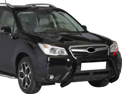Zdjęcie produktu dla Listwa ochronna przedniego zderzaka do Subaru Forester 2013-2015 ø76 mm stalowa czarna