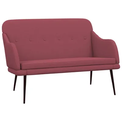 Produktbild von vidaXL Sitzbank Weinrot 110x76x80 cm Stoff