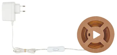 Zdjęcie produktu dla Briloner COB LED Strip 3m, Ciepłe białe światło, Samoprzylepny, Możliwość skrócenia, Biały, 3m
