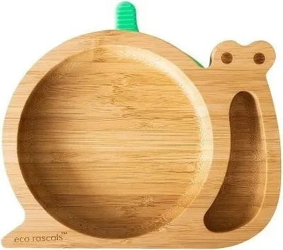 Immagine prodotto di Piatto in bambù scivoloso, verde, ecologico e cattivo