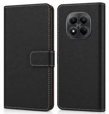 Produktbild von Handy Tasche für Xiaomi Redmi Note 15 Pro Schutzhülle Bookstyle Etui Klapphülle Wallet Flip Cover Case Schwarz