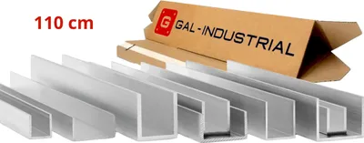 Immagine prodotto di GAL-INDUSTRIAL | Profilo in alluminio forma di C - 25x25x25x2mm - 110cm - Taglio su misura