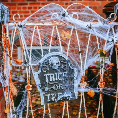 Produktbild von Halloween-Spinnennetz 200G, Halloween-Spinnennetz mit 30 Kunstspinnen, Spinnennetz Dekoration, Halloween-Aktivität, Halloween-Innen- und Außendekoration, Kunst-Spinnennetz
