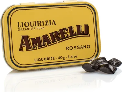 Produktbild von Amarelli Lakritzpastillen Gialla / aus purem Süßholz 480 gr.