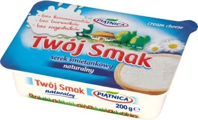 Zdjęcie produktu dla Open Food 5900531000607, 200 g, D, białka mleka termizowany nie zamrażać, sól, Serek śmietankowy (mleko pasteryzowane i śmietana), Olej palmowy, 1004 kJ, 243 kcal