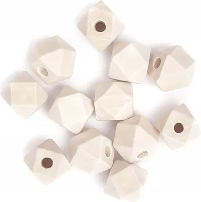 Produktbild von Geometrische Holzperlen 12 mm 12 Stk.