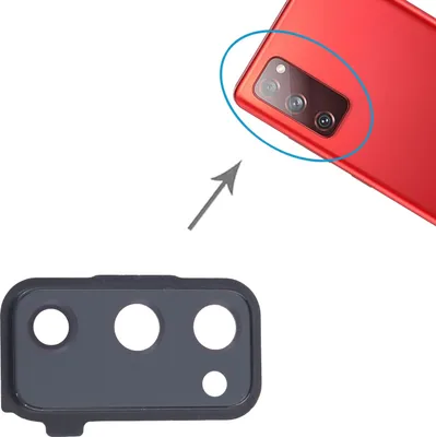 Immagine prodotto di Per Samsung Galaxy S20 FE SM-G780F Camera Lens Cover Back Repair Parte di ricambio Nero