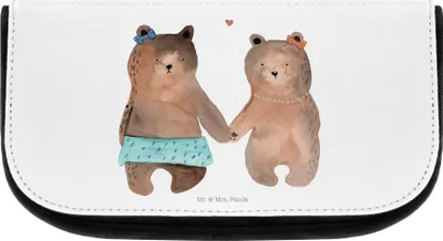 Produktbild von Mr. & Mrs. Panda kosmetiktäschchen Bär Freundin - Weiß - Geschenk, Waschbeutel, Kulturtasche, Teddy, Kulturbeutel, Organizer, kosmetik, aufbewahrungstasche