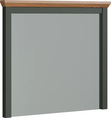 Produktbild von Badspiegel >Stanton< in Tannengrün / Eiche - 77x68x6cm (BxHxT)