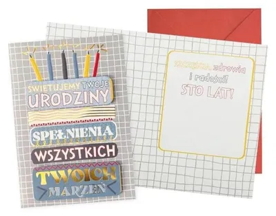 Produktbild von Karte B6 Geburtstag (für Männer, Torte) – Kukartka